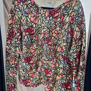 bright colored sweater